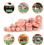 Cedar Blocks for Clothes Storage 100% Aromatic Red Cedar Balls & Rings Dresser Drawer Freshener Odor Eliminator 30 Rings & Bonus 10 Balls Total 40 Pieces