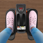 Under Desk Elliptical, 2 in 1 Ellipse Leg Exerciser for Seniors Adults 5Gear Electric Seated Pedal Exerciser W/Anti-Slip Pads Quiet Elliptical Machine with Remote Control for Home