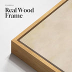 Framed Neutral Abstract Landscape Wall Art for Living Room, Square Mid Century Modern Canvas Paintings Prints Artwork for Walls, Minimalist Scenic Pictures Wall Decor for Bedroom Home Office, 24x24 In