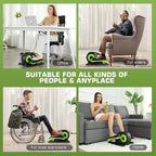 ANCHEER Under Desk Elliptical Machine - Quiet Pedal Exerciser for Seniors, Office & Home, Low-Impact Seated Leg Workout Equipment, Smart LCD Display, Remote Control