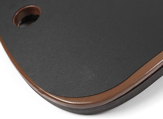 Seville Classics airLIFT Premium Anti Fatigue Wooden Balance Wobble Board Mat w/Massage Points, for Office Standing Desk, Home, Exercise, Therapy, Sports Training, Black, 20"W x 14"D