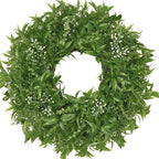 26 Inch Large Boxwoods Wreaths for Front Door Artificial Green Eucalyptus Leaves Greenery Indoor Outdoor Wreath Home Decor Porch Window Wall Farmhouse Door Decorations Spring Summer All Season