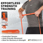 THERABAND High Resistance Band, Light Elastic Super Band for Full Body Workouts, Physical Therapy, Strength Training, Durable 41” Loop Exercise Band, 15 lb Resistance