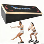 2-in-1 Wobble Balance Board & Calf Stretcher (2-Pack) – for Ankle Physical Therapy, Home Gym Fitness, Senior Balance & Office Stretching, Portable Stability Trainer