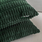 Fancy Homi 4 Packs Decorative Throw Pillow Covers for Living Room Couch Bed, Modern Farmhouse Boho Home Décor Accent Cushion Case, 20" x 20", Forest Green