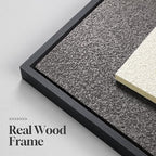 Large 3D Textured Framed Abstract Wall Art for Living Room, 3 Piece Modern Paintings Artwork for Walls, Black White Brown Geometric Sandstone Texture Pictures for Hallway Office Home Decor 24x36 In