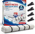 TAILI Mattress Vacuum Storage Bag, Full/Queen Mattress Vacuum Bag with 4 Straps, Sealable Bag for Memory Foam, Latex, Easy Moving, Transport and Storage