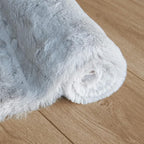 Light Gray Faux Fuzzy Fur Washable Rugs for Bedroom Shaggy Area Rugs for Living Room Grey 2x3 Nursery Rug Home Room Décor
