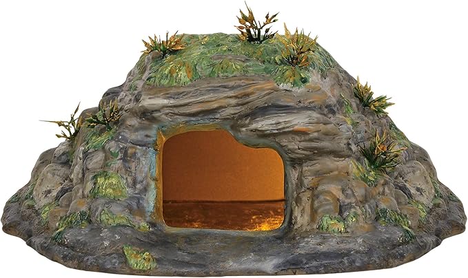 Department 56 DC Comics Village Batman Batcave Entrance and Batmobile Lit Building and Accessory Set, 4.33 Inch, Multicolor