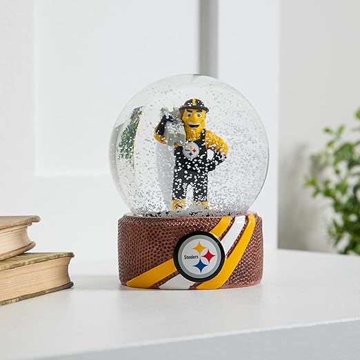 Evergreen Enterprises Pittsburgh Steelers 5 in. Glass Tabletop Snow Globe 3WGL3824