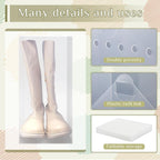 Sintuff 20 Pcs Clear Shoe Boxes Plastic Stackable Clear Shoe Storage Boxes for Women Men Ankle Boots High Heels Rooms Closet(13.8 x 9.8 x 7.1 Inches)