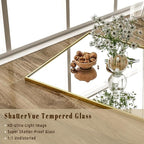 BEAUTYPEAK 71"x36" Rectangle Full Body Floor Mirrors, Full Length Mirror Hanging or Leaning, Aluminum Alloy Frame Wall Mirror for Bedroom, Dressing Room, Gold