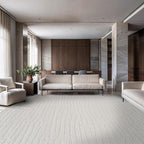 Modern Micro Loop Indoor Area Rugs for Living Room Bedroom Kitchen Geometric Pebble White 5x7 Luxury Durable Low and High Pile Non-Shedding Stain Resistant Soft Area Carpet 5 x 7