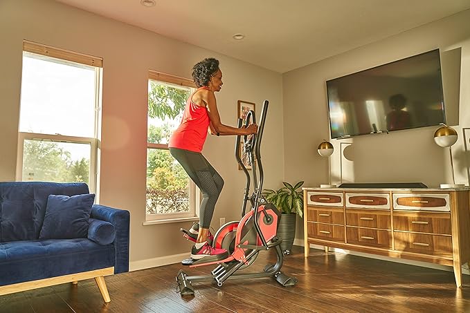 FITNATION by Echelon Flex Elliptical Trainer, red