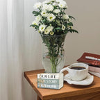 Decorative Books for Home Decor, Rustic Wood Book Stack for Table Decor, Our Life Our Story Our Home Decoration Books for Living Room Bookshelf, Farmhouse Stacked Books Decoration (L59)