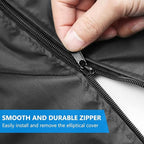 Elliptical Cover Elliptical Exercise Machine Cover for Indoor & Outdoor Home Elliptical Fitness Machine Protective Cover Waterproof & Dustproof Black