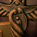 BGCOPPER Holy Family Wall Cross, Handmade Wooden Cross Wall Crucifix, Jesus Cross Wall Decor Art for Home Room Decor Christmas Gifts - 20 Inch