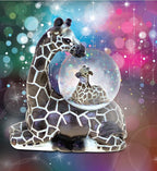 COTA Global Giraffe Snow Globe Decor - Beautiful Snow Globe Decorations with Giraffe Figurine, Collectible Snow Globes Perfect Giraffe Decor for Home, Office Space, Figurine Shelf, or Desk - 45mm