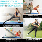 Ankle Resistance Bands with Cuffs, Ankle Bands for Working Out, Ankle Resistance Band for Legs and Glutes Workout Equipment, Butt Exercise Equipment for Women