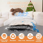 18 Pack Vacuum Bags for Travel with Rechargeable Air Pump, Carry-On Compression Bags for Luggage and Suitcase, Space Saver Storage for Clothing and Travel Organization