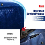 Cosy Family 8 Pack Heavy Duty Extra Large Moving Bags with Backpack Straps - Strong Handles & Zippers, Storage Totes For Space Saving, Fold Flat, Alternative to Moving Box (Set of 8, Blue)