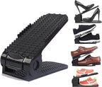 Shoe Slots Organizer, 20 PCS Adjustable Shoe Rack Stacker Storage Space Saver, Double Deck Shoe Rack Holder for Closet Organization, Black