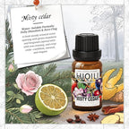 HIQILI Misty Cedar Diffuser Oil for Humidifiers & Ultrasonic Diffusers, Inspired by Bvrberry Bri.t for Him, Luxury Hotel Scents, Calming & Relaxing Essential Oil Blends for Aromatherapy - 0.34 Fl Oz