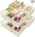 Clothes Organizer, Storage Drawer, 12 Piece Fabric Drawer Organizer Foldable Wardrobe Divider for Clothing, Underwear, Socks, Bra and Scarf, Home Storage Box in Drawers and Closet