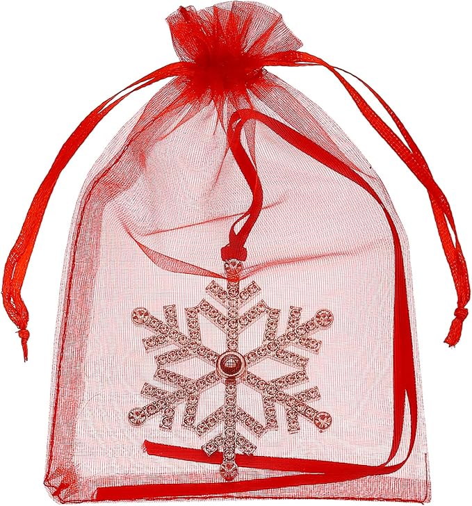 Set of 3 Christmas Hanging Ornaments - Silver Snowflake Star Pawprint Christmas Tree Decor for Xmas Tree Gift Decorative Hanging Ornaments Hanging Pendants (3, Multi-3)