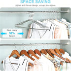 Coat Hangers 40 Pack Clothes Hangers, Seropy Metal Hanger Heavy Duty Wire Hangers with Non Slip Notch, Ultra Thin Stainless Steel Hanger Space Saving Clothing 16.5 Inch