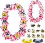 Leis for Graduation 2026, Artificial Flower Wreath with Cards Graduation Lays Gifts, Congrats Grad for High School