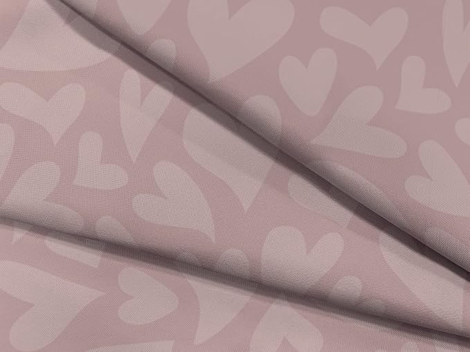 Teacher Created Resources Light Mauve Hearts Creative Class Fabric for Classroom Bulletin Boards, Pillows, Curtains, and Crafts