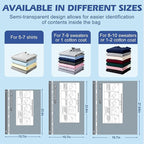 Travel Vacuum Storage Bags with Rechargeable Air Pump, 15 Pack Portable Space Saver Bags, Compression Bags for Clothing, Bedding, Seasonal Storage & Packing Bags for Moving