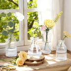 Clear Glass Bud Vases Set of 36, Mini Flower Vase for Centerpieces, Small Clear Bud Vases in Bulk for Wedding Decorations, Vintage Vase for Table, Recepetion, Home Décor