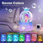 BREIS Snow Globe,3.15 Inch Mermaid Music Snow Globes with Automatic Snowflake LED Lights,Unique Birthday Christmas Valentine's Day Gift for Girls Kids Adults Home Decorations
