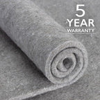 RUGPADUSA - Eco-Plush - 7'x11' - 3/8" Thick - 100% Felt - Extra Cushioned Rug Pad - Available in 3 Thicknesses, Many Custom Sizes