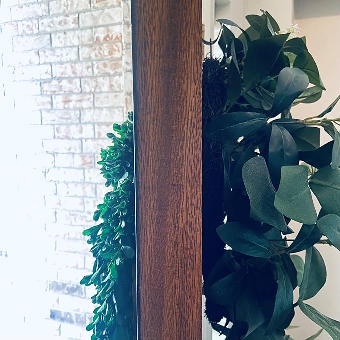 Haute Decor Dual-Sided Wreath Hanger (Textured Gold) - Hang Decorations on Both Sides of Your Door - Holds Even Heavy Decorations up to 20 pounds