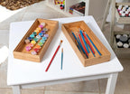 Lipper International 8186S Bamboo Wood Stacking Drawer Organizer Box, 6" x 15"