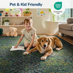 Lessymo Washable Entryway Rug 2x3, Front Door Mat Indoor Non-Slip Bathroom Small Area Rugs for Kitchen Bedroom Entry, Vintage Forest Floral Design, Forest Green