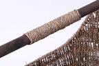 Vintiquewise Free Standing Magazine and Toilet Paper Holder Basket with Wooden Rod