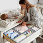 DIMJ Drawer Organizer Clothes - 20 Pack Closet Drawer Organizer Bins for Baby Clothes Storage, Fabric Dresser Organizer for Nursery Bedroom, Foldable Small Drawer Dividers for Underwear Socks