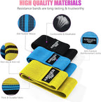 Resistance Bands for Working Out, Exercise Workout Bands for Women & Men, 3 Levels Elastic Stretch Bands for Exercise with Carry Bag for Physical Therapy, Home Fitness, Strength Training, Yoga