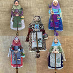 Handmade Kitchen Witch Doll, Witch Figurine Luck Charm Home Decor, Flying Witch Figures on Broomsticks, Cooking Dolls Kitchen Hanging Decor, Unique Gifts for Mom (C)