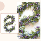 idyllic 6ft Lavender Bunny Ear Vine Garland Artificial Flower Decor for Front Door Window Porch Mantel Stair All Year Indoor Outdoor Home Decor