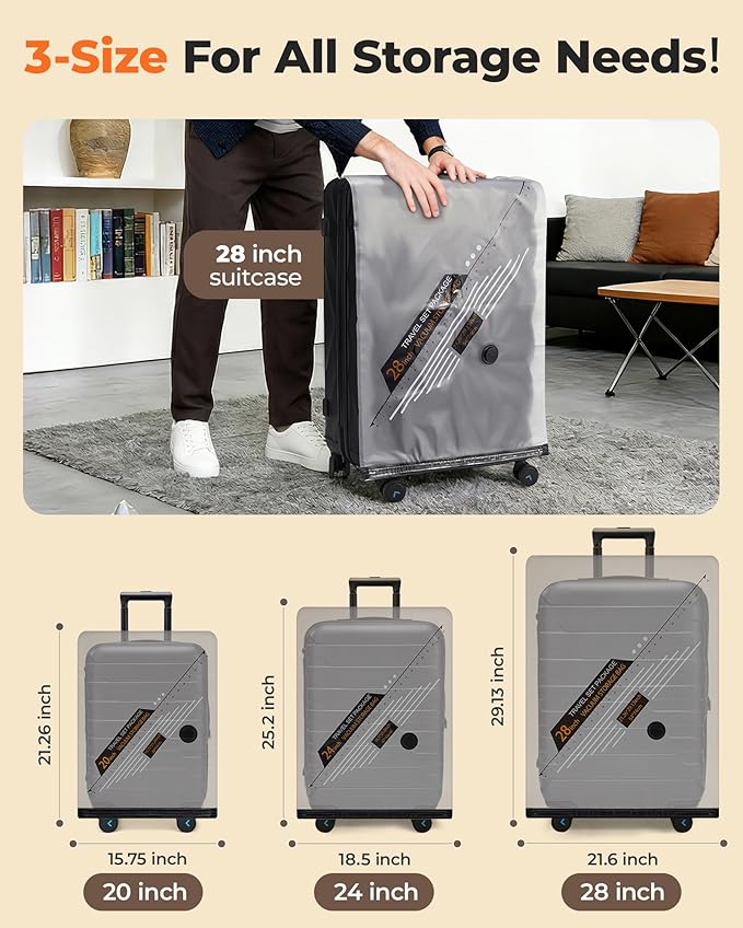 BAGSMART Rechargeable Wireless Pump Travel Storage Bags Set, Portable Space Saver Bags for Travel & Home, Vacuum Compression Seal Bag for Clothing- 21 combo bags