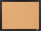 VEVOR 24 x 36 Cork Board, Large Bulletin Board with Black MDF Frame, Wall Mounted Pin Board for Office, School and Home Decor, Hanging Message Board for Pictures and Notes, 10 Push Pins Included