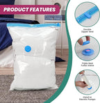 Space Bags Vacuum Storage Bags (Variety 20 Pack) Save 80% Space - Vacuum Bags for Comforters and Blankets, Bedding, Compression Seal for Closet Storage - Pump for Travel