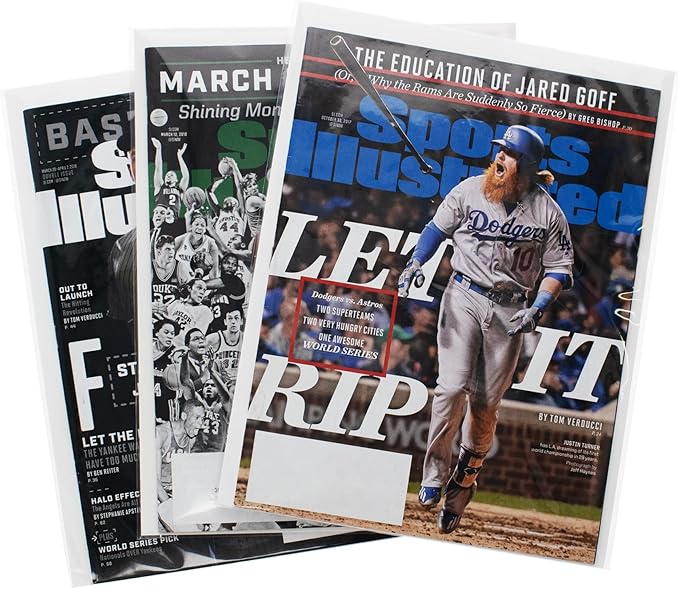 BCW Magazine Bags and Boards – (50 Pack) | Premade Non-Resealable Magazine Protectors | Standard Size 8 ¾" x 11 ⅛" | Magazine Sleeves and Boards Pre-Loaded for Storage and Display
