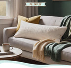 Pillowflex Synthetic Down Pillow Insert - 14x24 Down Alternative Pillow, Ultra Soft, Large Rectangle, Lumbar, Travel, Neck, Sleeping Pillow - 1 Decorative Pillow Form