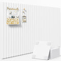 Large Cork Board for Wall 48" x 60" White Bulletin Board with Safe Removable Adhesive Squares for Pictures Photos, Alternative CorkBoard Felt Pin Boards Tiles for Office Classroom Wall Decor - 20 Pack